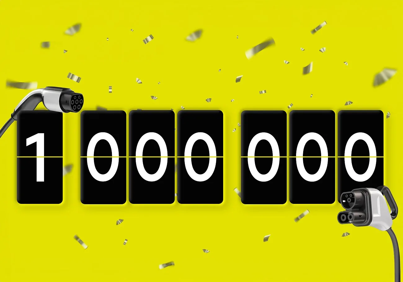 PUNKT E. Более 1 000 000 зарядных сессий электромобилей в сети PUNKT E